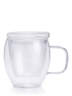Заварювальна чашка зі скляним ситом 300 мл | 6320415