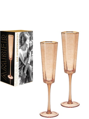 Келих для шампанського Amber 140мл | 6320520