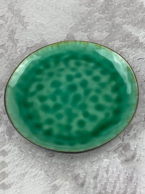 Тарілка керамічна 21 см Зелена лагуна | 6320674