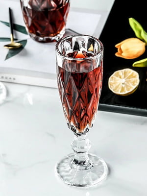 Набор бокалов для шампанского 6х170 мл Золотой Изумруд | 6320780