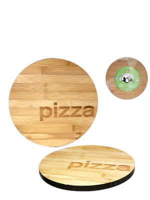 Доска разделочная бамбуковая Пицца 25х25х1,5 см | 6321803