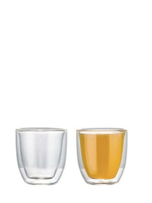 Набір склянок скляних із підвійними стінками 80 мл | 6323006