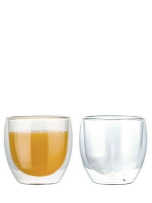 Набор стаканов с двойными стенками 250 мл 2 шт | 6323007