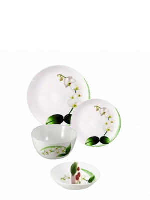 Столовий сервіз Diwali White Orchid 19 предметів | 6323618