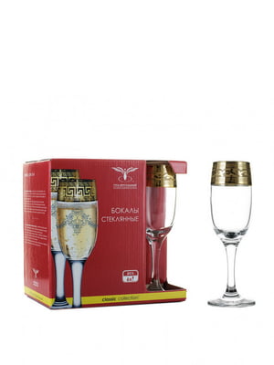 Набір келихів для шампанського Версаче 190 мл 6 шт | 6323696