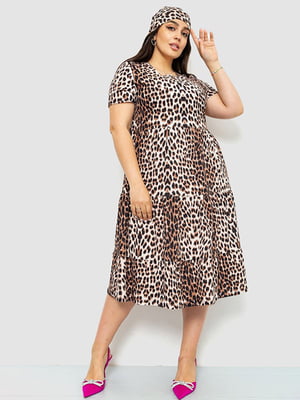 Сукня-футляр у леопардовий принт | 6325242