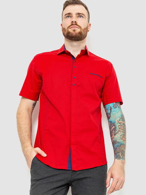 Рубашка красная с узором | 6325351