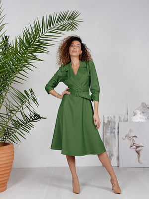 Сукня А-силуету зелена | 6327923