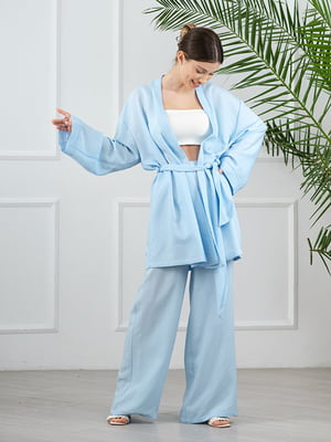Костюм: блуза-кимоно и брюки-клеш | 6327932