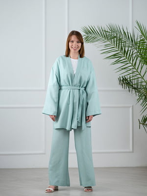 Костюм: блуза-кимоно и брюки-клеш | 6327933