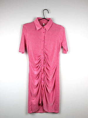 Платье-рубашка розовое | 6329361