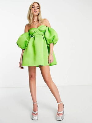 Сукня А-силуету зелена | 6329617