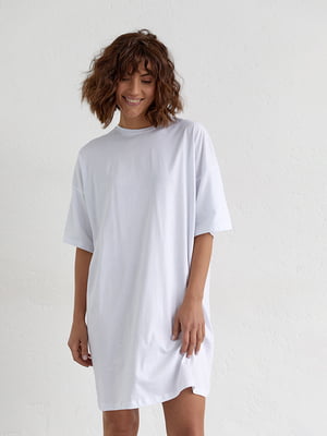 Сукня-футболка біла | 6331282