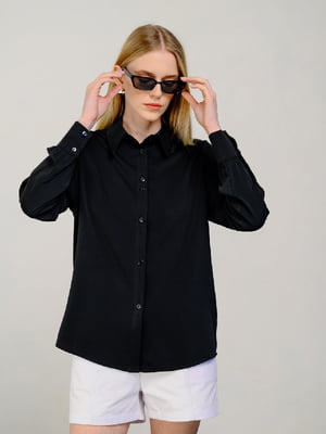 Блуза-рубашка черная | 6331421