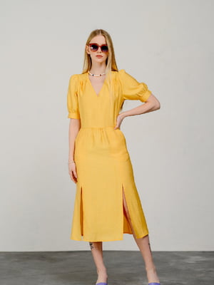 Сукня-футляр жовта | 6331463