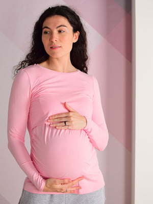 Джемпер для вагітних і годуючих мам рожевий | 6331931