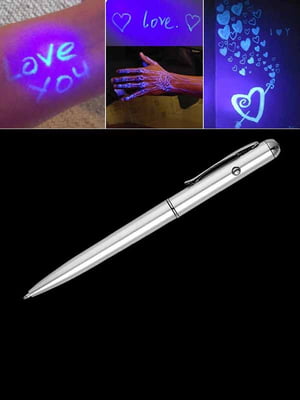 Ручка шпионская с невидимыми чернилами + ультрафиолет | 6333072
