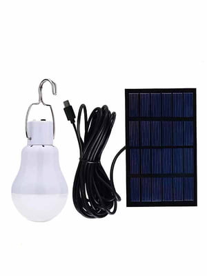 Лампа походная в палатку с зарядкой Micro USB от солнечной батареи (15 Вт, 130lm) | 6333096