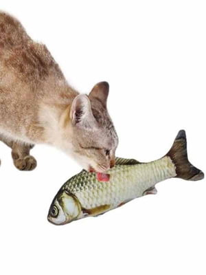 Іграшка для котів "Рибка карась" (20 см) | 6333118
