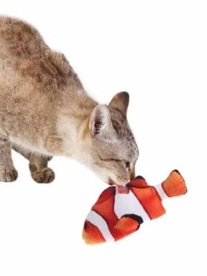 Іграшка для котів "Рибка Клоун" (20 см) | 6333134
