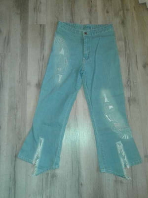 Бриджи джинсовые голубые | 6333875