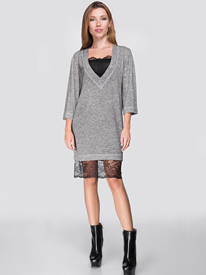 Комплект: сукня-сорочка та пуловер | 6331568
