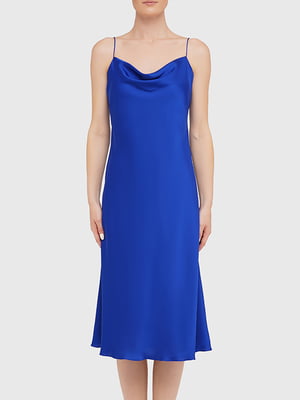 Платье-комбинация синее | 6331628