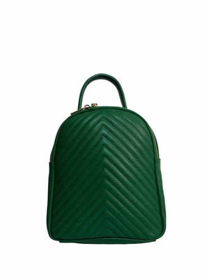 Сумка-рюкзак шкіряна зелена | 6335211