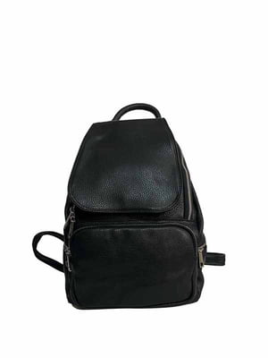 Сумка-рюкзак кожаная черная | 6335222