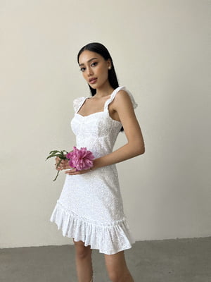 Платье А-силуэта белое | 6345229