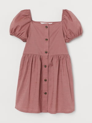 Платье темно-розовое с пуговицами | 6350676