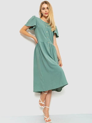 Платье оливкового цвета | 6351273
