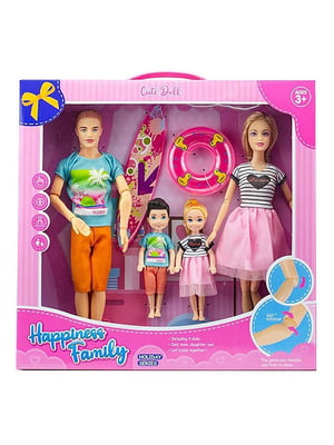 Куклы Семья Барби: Кен, Барби, 2 ребенка | 6353245