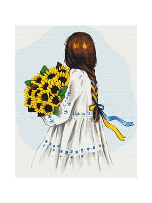 Картина по номерам "Цветы Украины" (40х50 см) | 6353429