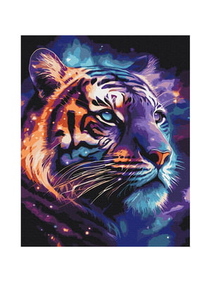 Картина по номерам "Космический тигр" 40х50 см | 6353451