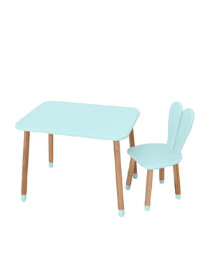 Стол со стульчиком, бирюзовый | 6353590