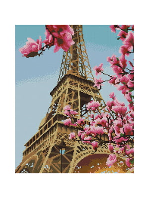 Алмазна мозаїка "Весна в Парижі" (40х50 см) | 6353937