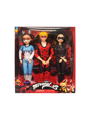 Набір ляльок "Леді Баг та Супер Кіт" 3в1, 30 см | 6354426