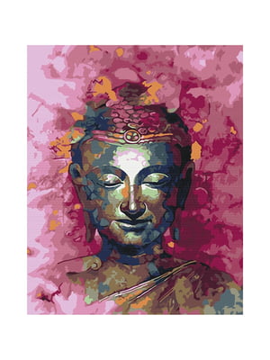 Картина за номерами "Будда в рожевих відтінках" (40х50 см) | 6354428