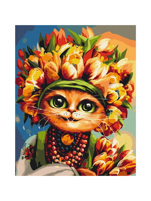Картина по номерам "Весенняя кошка" © Марианна Пащук 40х50 см | 6354448