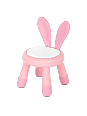 Дитячий стільчик, пластик, рожевий вушка | 6354501