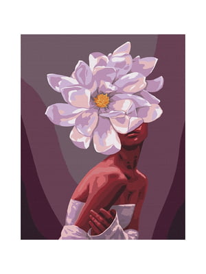 Картина за номерами "В обіймах квітів" (40х50 см) | 6354696