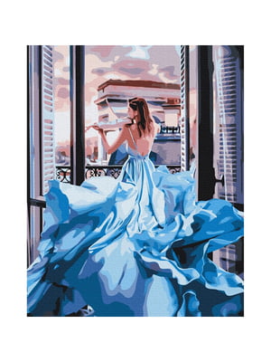 Картина по номерам "Девушка в платье" (40х50 см) | 6354744