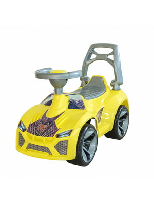 Машинка дитяча-каталка Ламбо жовта | 6355538
