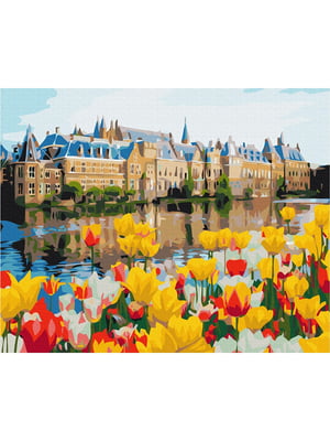 Картина по номерам "Дворец в тюльпанах" (40х50 см) | 6356122