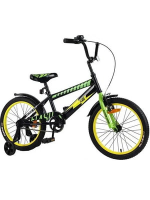 Велосипед дитячий "FLASH" yellow/green 18" | 6356327