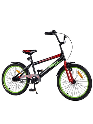 Велосипед дитячий "FLASH" green/red 20" | 6356328