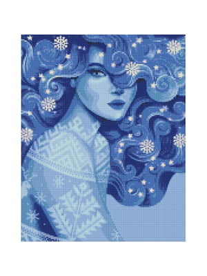 Алмазная мозаика "Холодная красота" (40х50 см) | 6356474