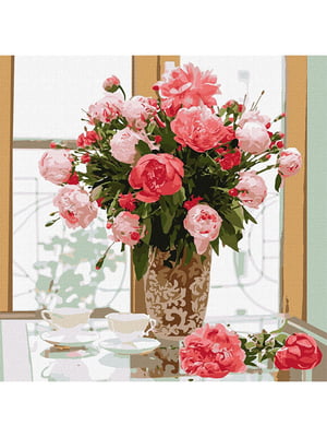 Картина по номерам "Любимые розовые пионы" ©Ira Volkova 50х50 см | 6356876