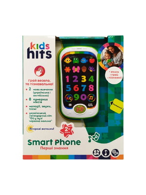 Детский музыкальный телефон "Kids Hits" на украинском языке белый | 6357279